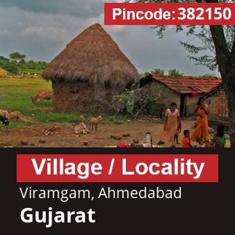 Pincode 382150 Village Viramgam, Ahmedabad, Gujarat