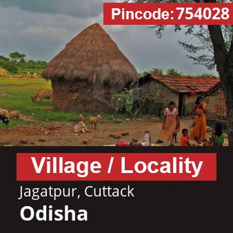 Pincode 754028 Village Jagatpur, Cuttack, Odisha