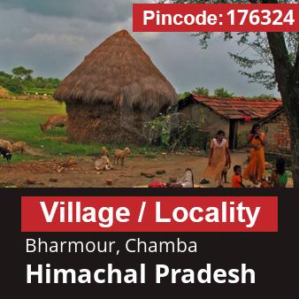 Pincode 176324 Village Bharmour, Chamba, Himachal Pradesh