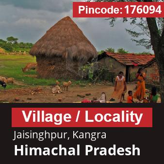 Pincode 176094 Village Jaisinghpur, Kangra, Himachal Pradesh