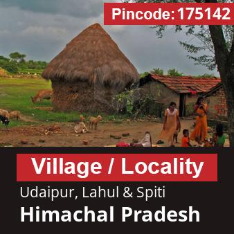 Pincode 175142 Village Udaipur, Lahul & Spiti, Himachal Pradesh