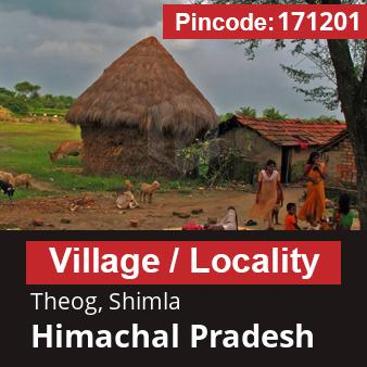 Pincode 171201 Village Theog, Shimla, Himachal Pradesh