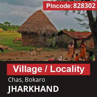 Pincode 828302 Village Chas, Bokaro, JHARKHAND