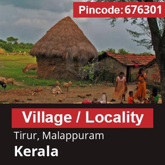 Pincode 676301 Village Tirur, Malappuram, Kerala