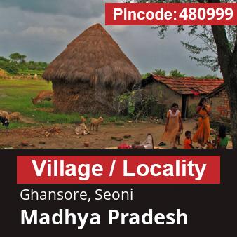 Pincode 480999 Village Ghansore, Seoni, Madhya Pradesh