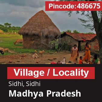 Pincode 486675 Village Sidhi, Sidhi, Madhya Pradesh