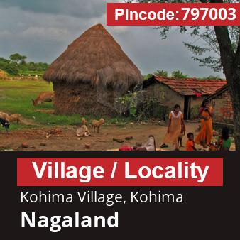 Pincode 797003 Village Kohima Village, Kohima, Nagaland